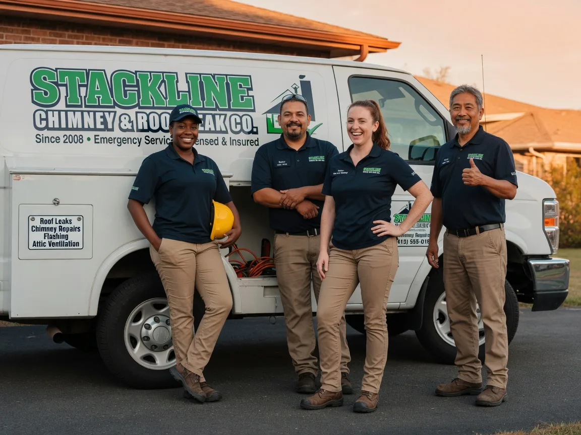 Chimney flashing repair company in Franklin, TX